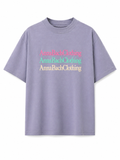 AnnaBachClothing – Boxy Unisex T-Shirt in Größe M / Flieder