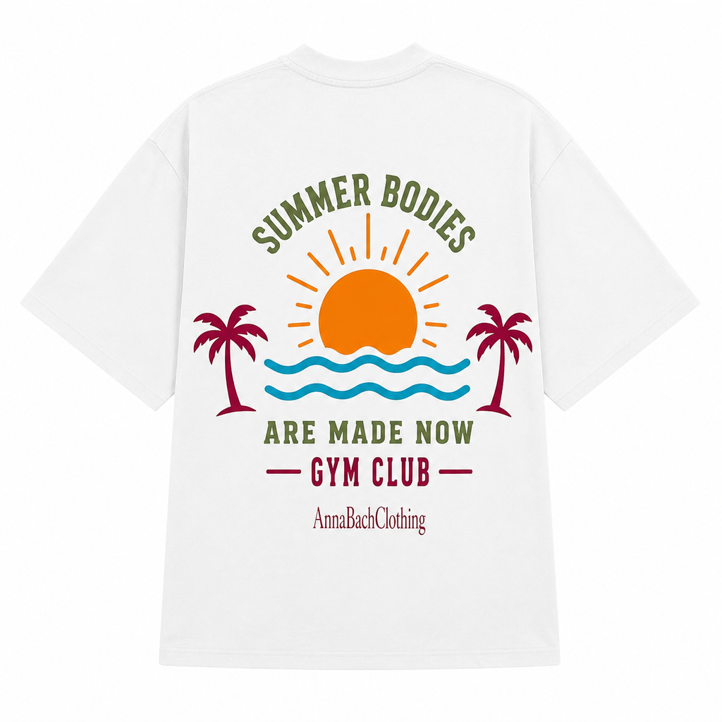 Summer Bodies are made now – Boxy Unisex T-Shirt in Größe S / Weiß