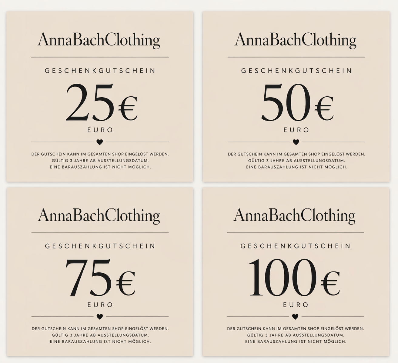 AnnaBachClothing Gift Card