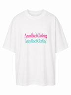 AnnaBachClothing – Boxy Unisex T-Shirt in Größe M / Weiß