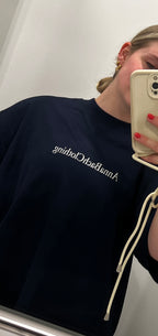 Boxy Unisex T-Shirt in Größe M / dunkelblau Summer Collection