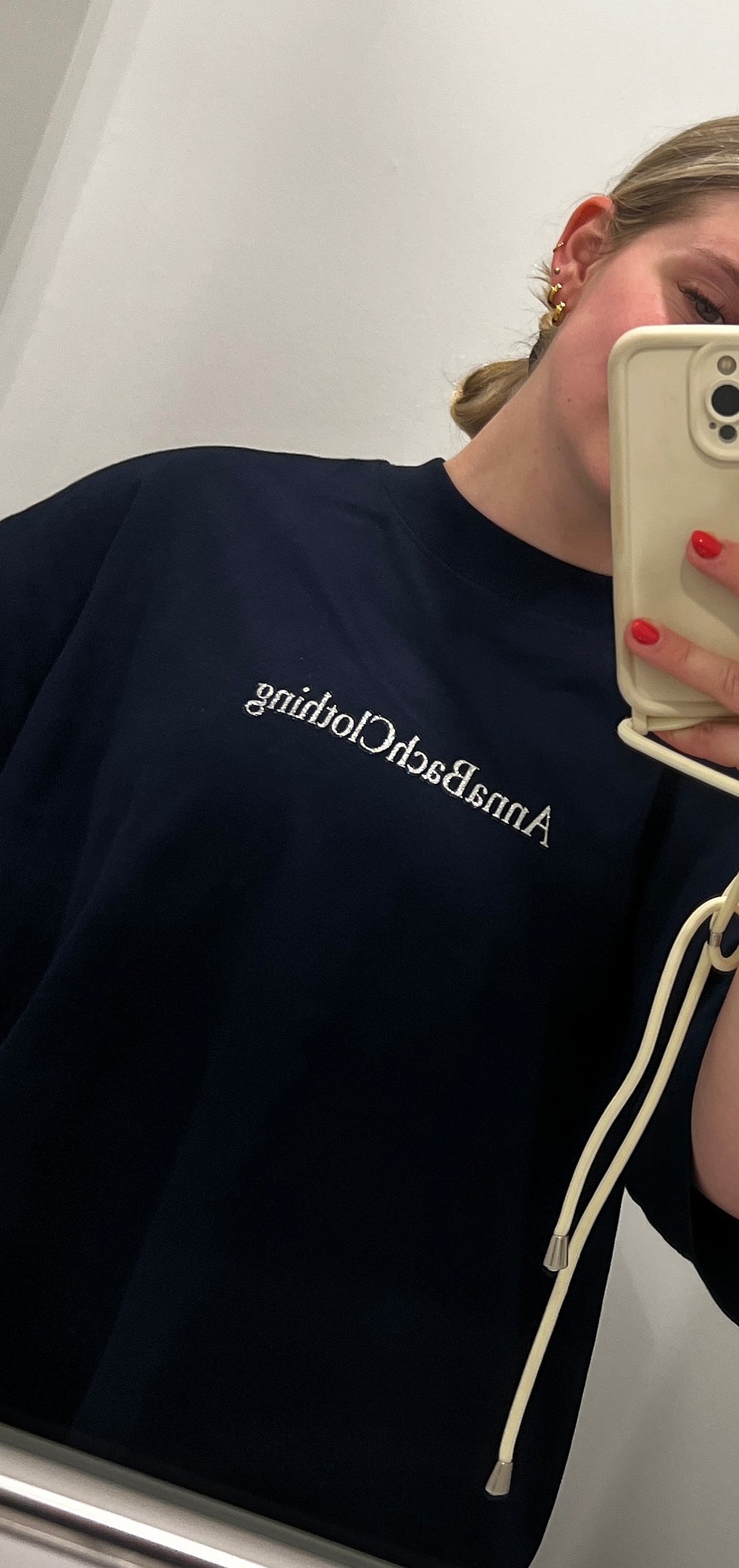 Boxy Unisex T-Shirt in Größe M / dunkelblau Summer Collection